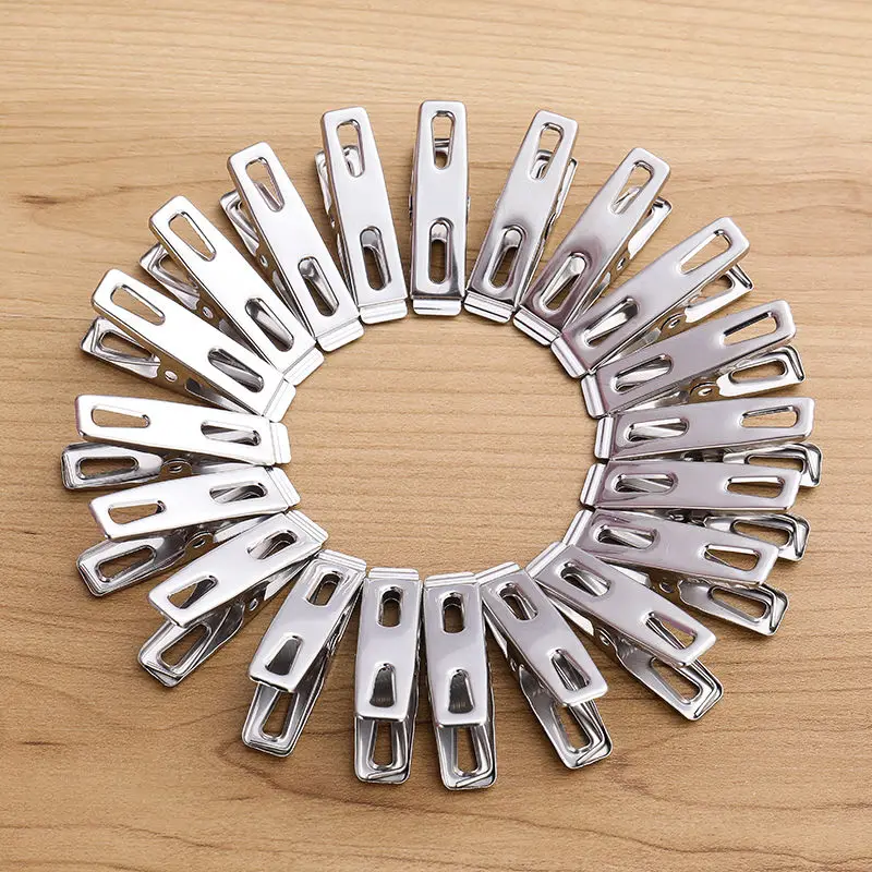 20pcs Stainless Steel Flat Mou – обзор и цена Binder Clip Assorted