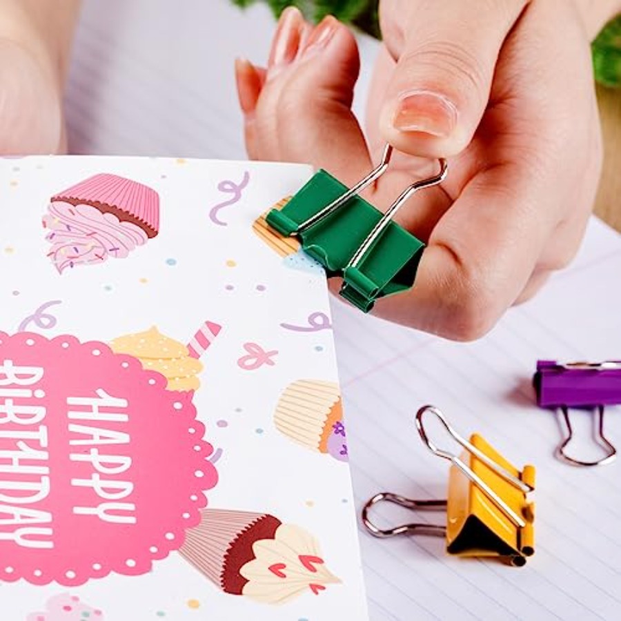 - Metal Binder Clips, 100 pcs, – обзор и цена Binder Clip Assorted