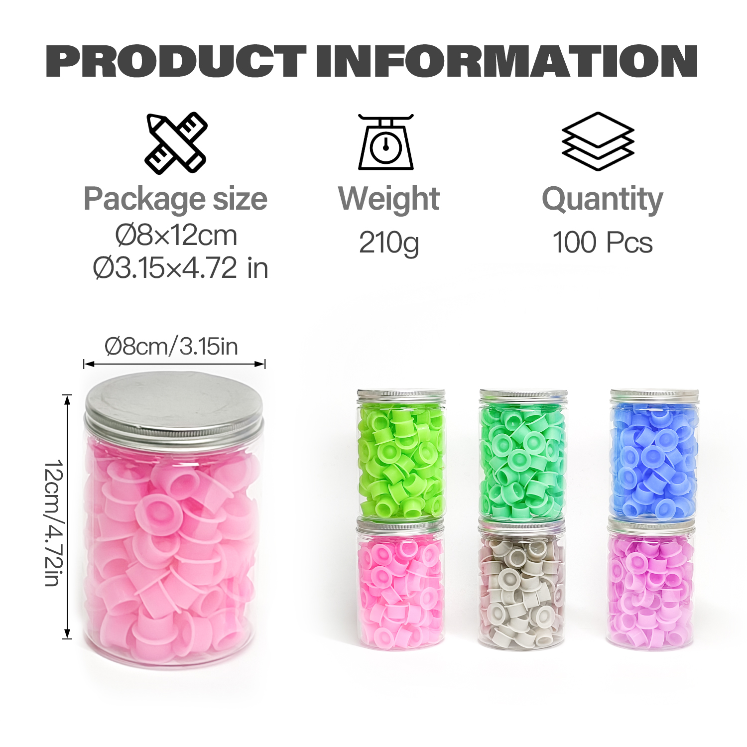 100Pcs Disposable Canned Silic – обзор и цена Calligraphy Ink Bottle