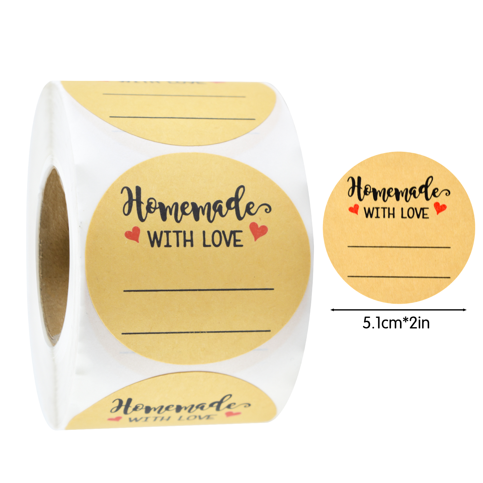 200Pcs 2-Inch Round Writable K – обзор и цена Sticker Label Roll