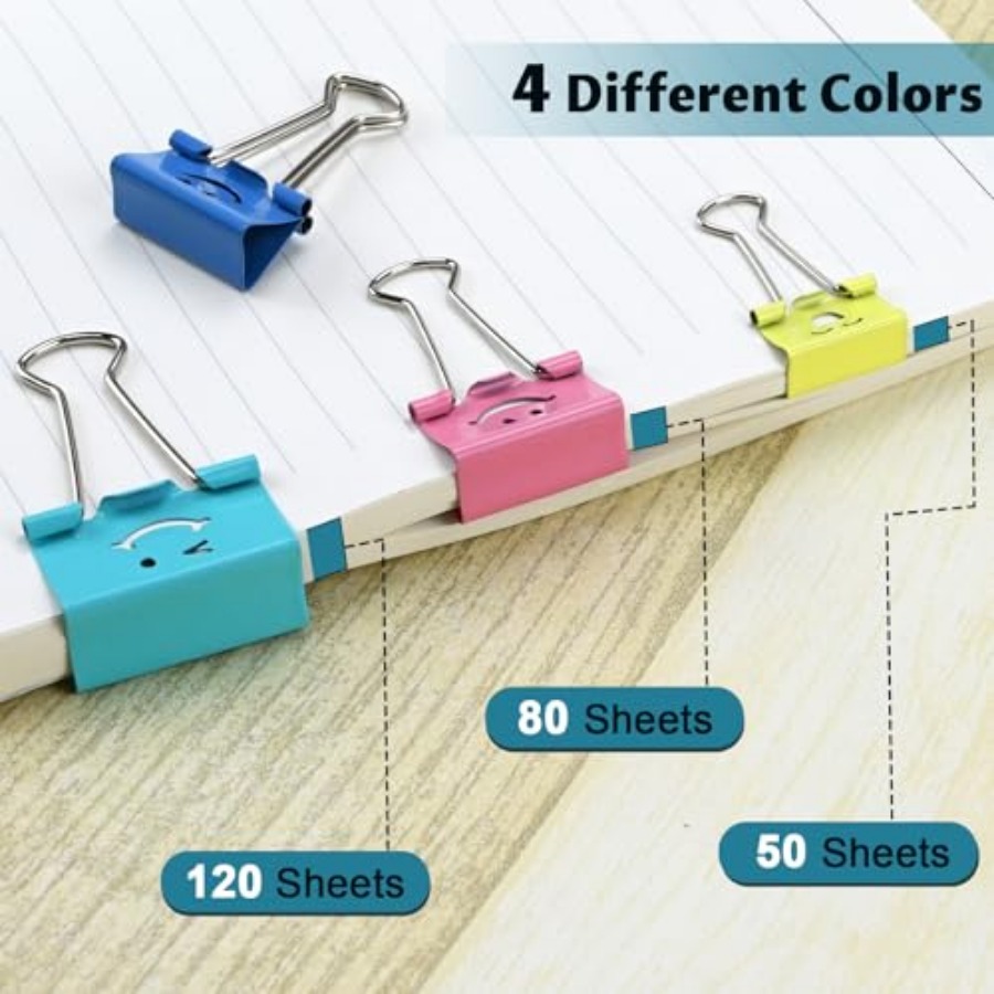 100 Pack Binder Clips Paper Cl – обзор и цена Binder Clip Assorted