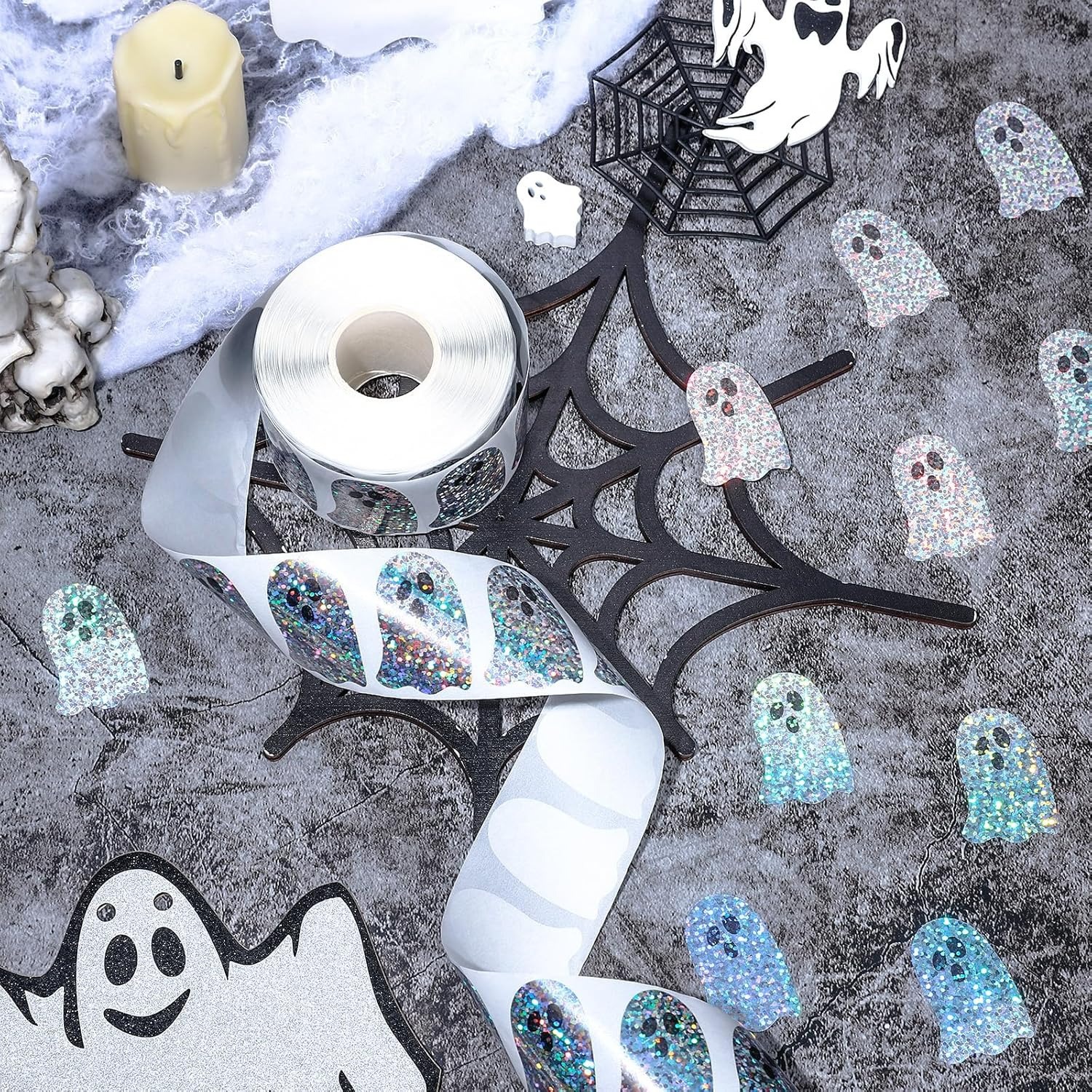 Ghost-Shaped DIY Waterproof St – обзор и цена Sticker Label Roll