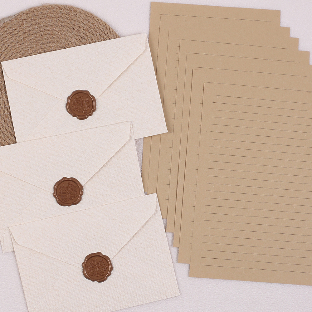Stationery Set with Envelopes  – обзор и цена Letter Envelope Kraft