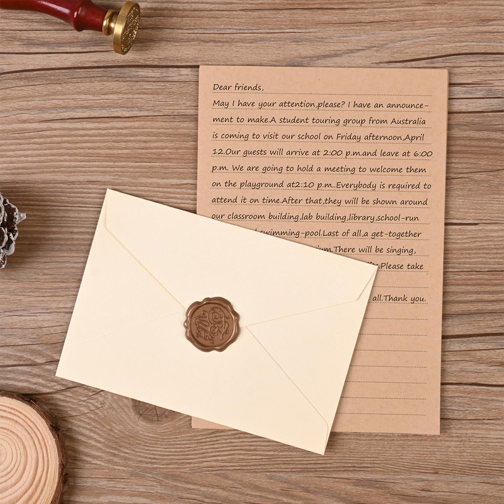 Stationery Set with Envelopes  – обзор и цена Letter Envelope Kraft