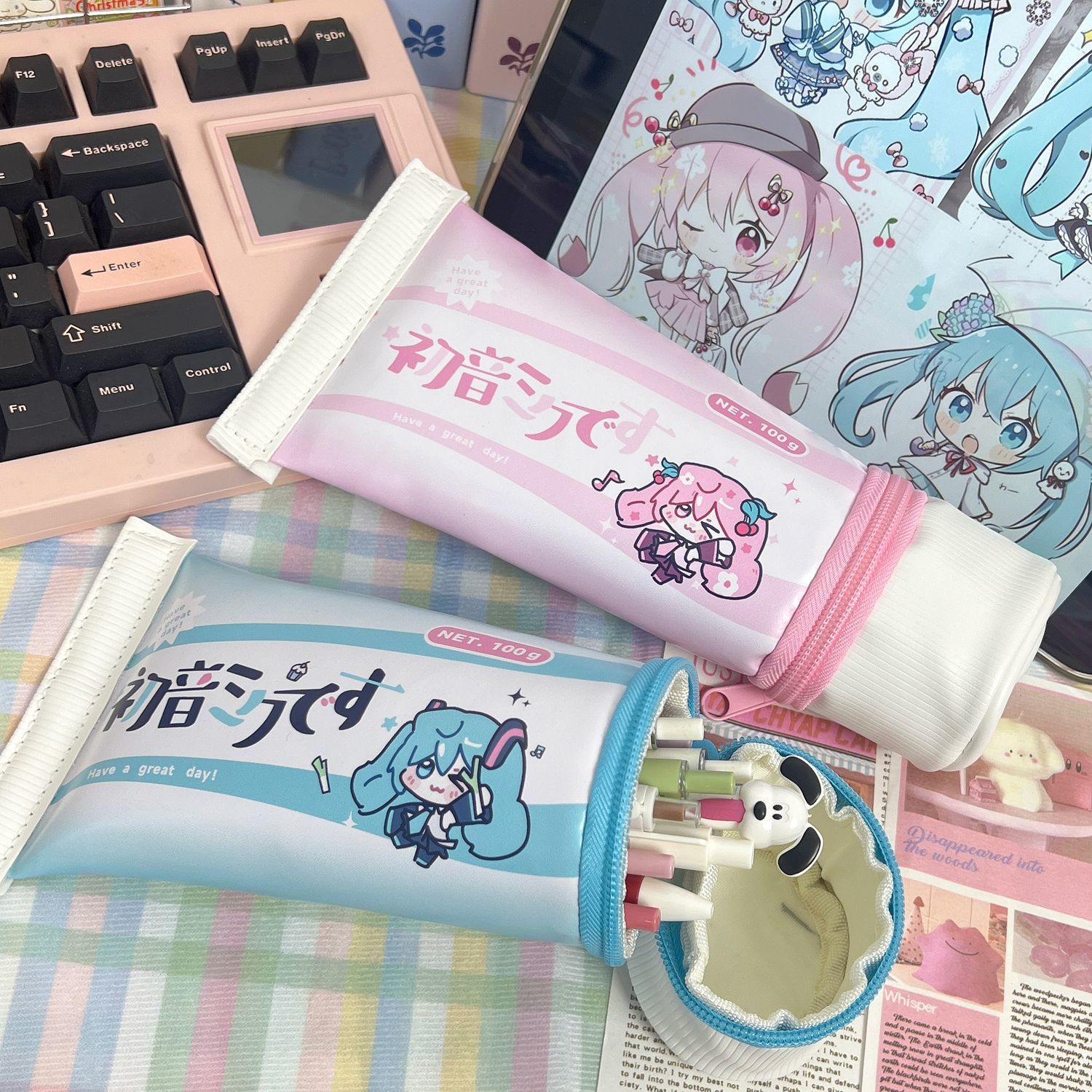 Hatsune Miku Simulation Toothp – обзор и цена Pencil Case Large