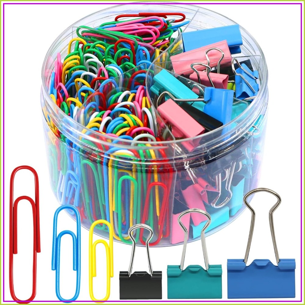 340PCS Colorful Paper Clips &  – обзор и цена Binder Clip Assorted