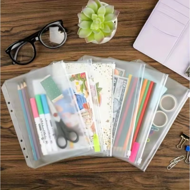10Pcs Transparent PVC Zipper B – обзор и цена Portfolio Folder Zip