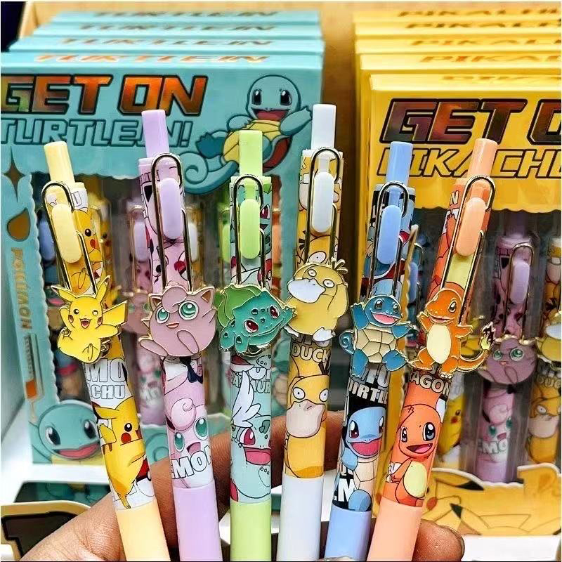 6pcs Pokemon Patch Press Pen S – обзор и цена Office Supply Office Stationery Items