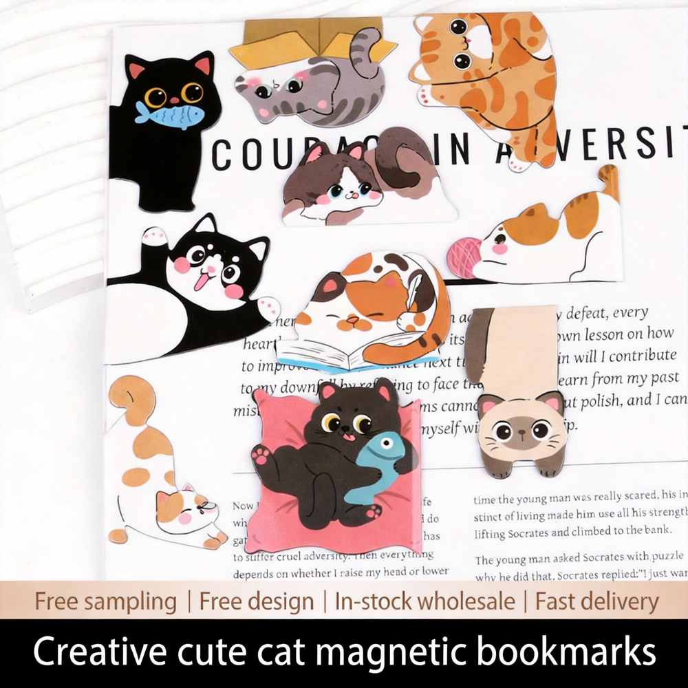 1set Creative Cat Pattern Magn – обзор и цена Bookmark Magnetic Clip