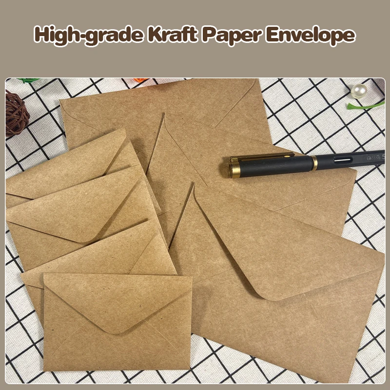 50pcs Kraft Brown Paper Envelo – обзор и цена Letter Envelope Kraft
