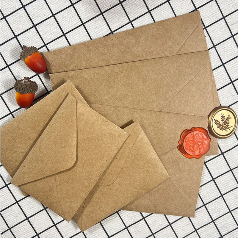 50pcs Kraft Brown Paper Envelo – обзор и цена Letter Envelope Kraft