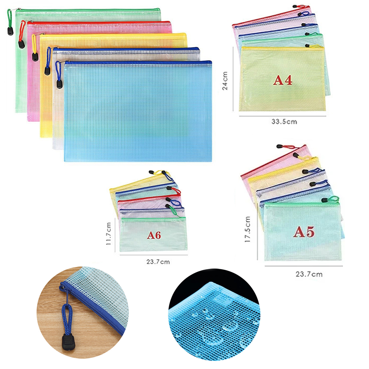5PCS Stationery Storage Folder – обзор и цена Portfolio Folder Zip