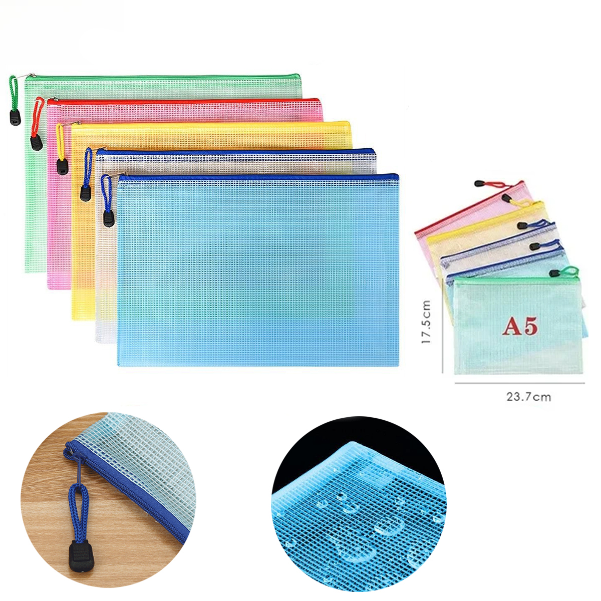 5PCS Stationery Storage Folder – обзор и цена Portfolio Folder Zip